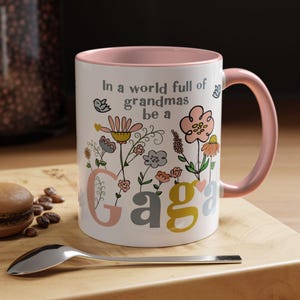 Fun Gaga Grandma Coffee Cup, Grandparent Gaga Gift, Tea Mug for Gaga