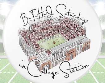 Texas A&M Ornament | Kyle Field Watercolor Ceramic Keepsake