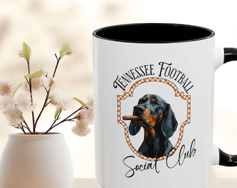 Tennessee Football Smokey Social Club Coffee Mug | Vols Game Day Cigar Cup | UT Fan Gift