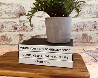 Coffee Table Book Tom Ford Quote, Bookcase Décor, Fashion Designer Books, Coffee Table Books, Wedding Gift, Anniversary Gift