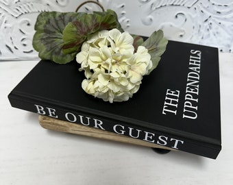 Personalized Guest Book, Wedding Guest Book, Coffee Table Book, Decorative Riser, Wedding Journal