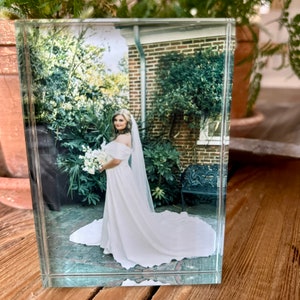 Custom Glass Block Photo Gift - Personalized Home Decor and Keepsake 5 X 3.5
