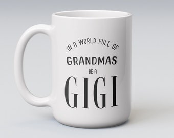 Personalized Gigi Photo Coffee Mug: Grandmother Gift