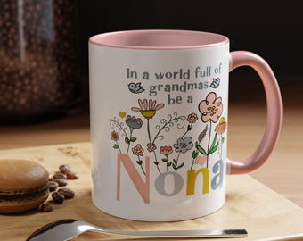 Floral Nona Coffee Mug | Mother's Day Gift