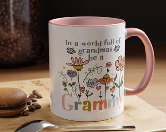Floral Grammy Coffee Mug | Heartfelt Gift for Grandma