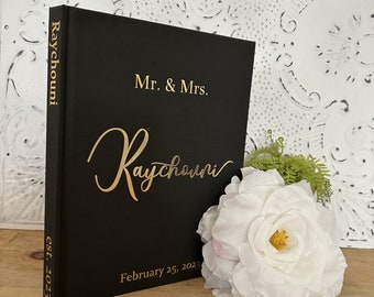 Personalized Wedding Guest Book, Coffee Table Book, Decorative Riser, Wedding Decor, Wedding Gift, Wedding Journal