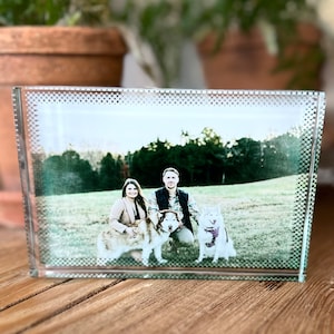 Custom Glass Block Photo Gift - Personalized Home Decor and Keepsake 4 x 6