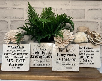 Faithful Inspiration: Bible Verse Marble Coasters