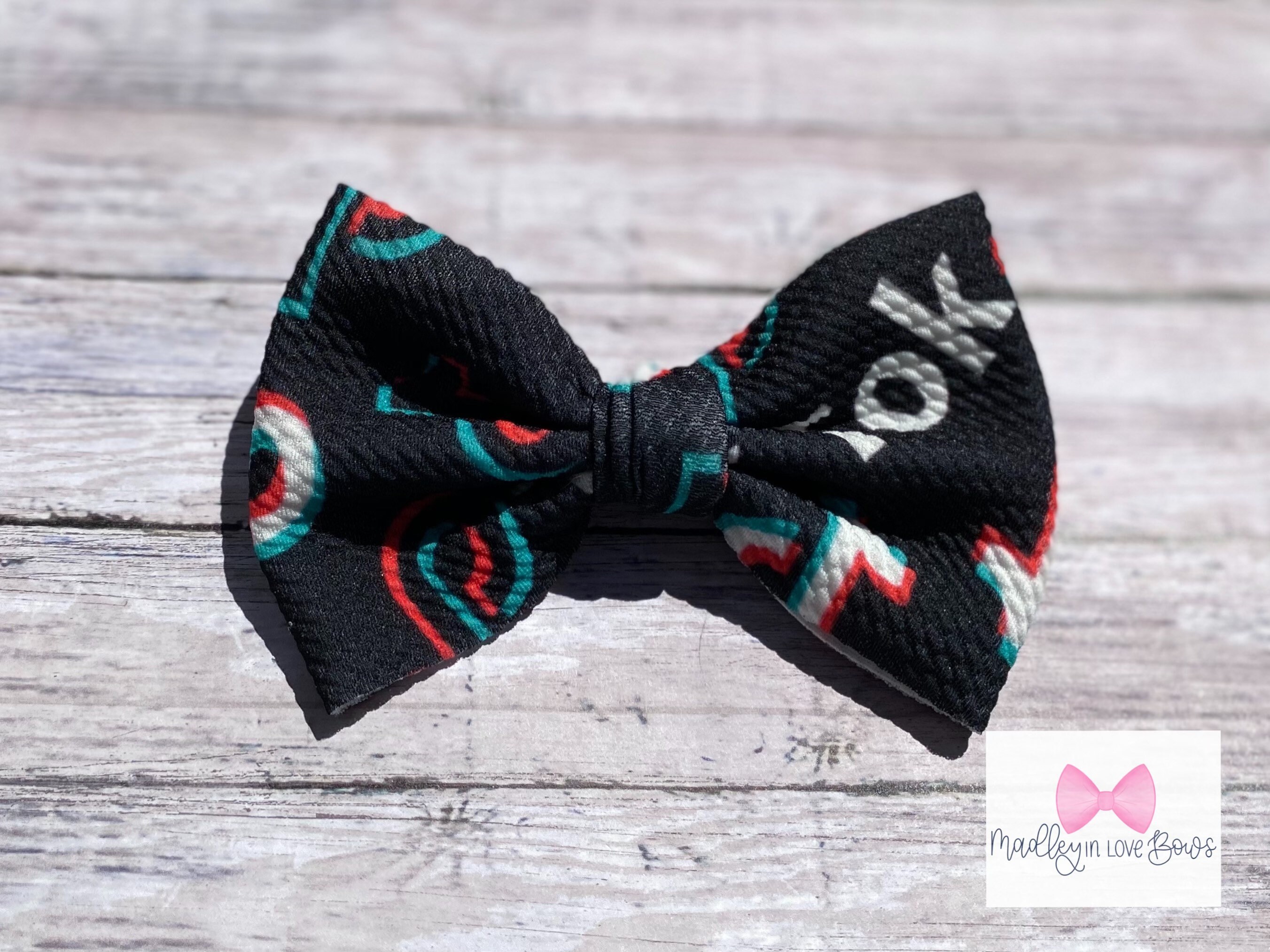 TikTok Bow Baby Headband Bow Nylon Piggie Bows Mama Etsy