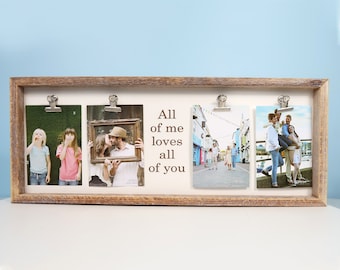 Personalized Rustic Wood Picture Frame: 4x6 Family Photo Display