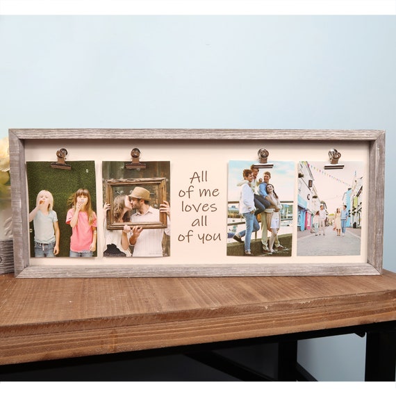 Personalized Wood Engraved 4x6 Portrait Picture Frame Natural Wood Picture  Photo Frame Customizable Personalized Add Your Custom Text Hanging/Tabletop