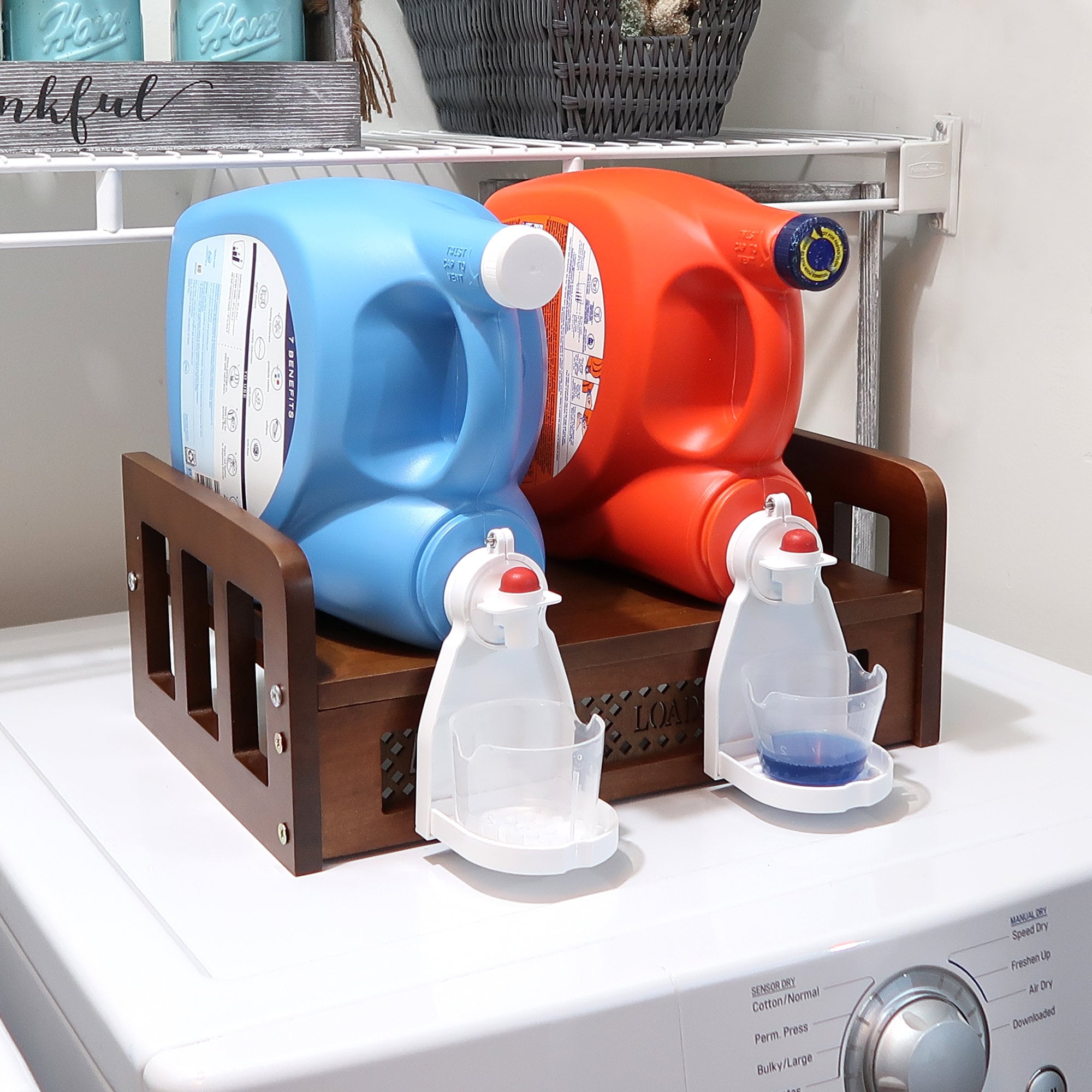 KTCEFE Laundry Detergent Cup Holder, Detergent Drip Catcher, Fabric  Softener Liquid Tray Dispenser Organizer Drip Catcher, Laundry Accessories,  Keep