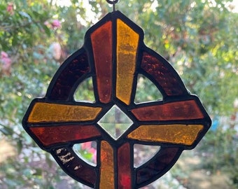 Green on Green Celtic Cross