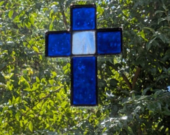 Shades of Blue Small Cross