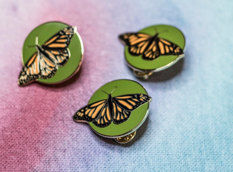 Butterfly Enamel Lapel Pin Etsy