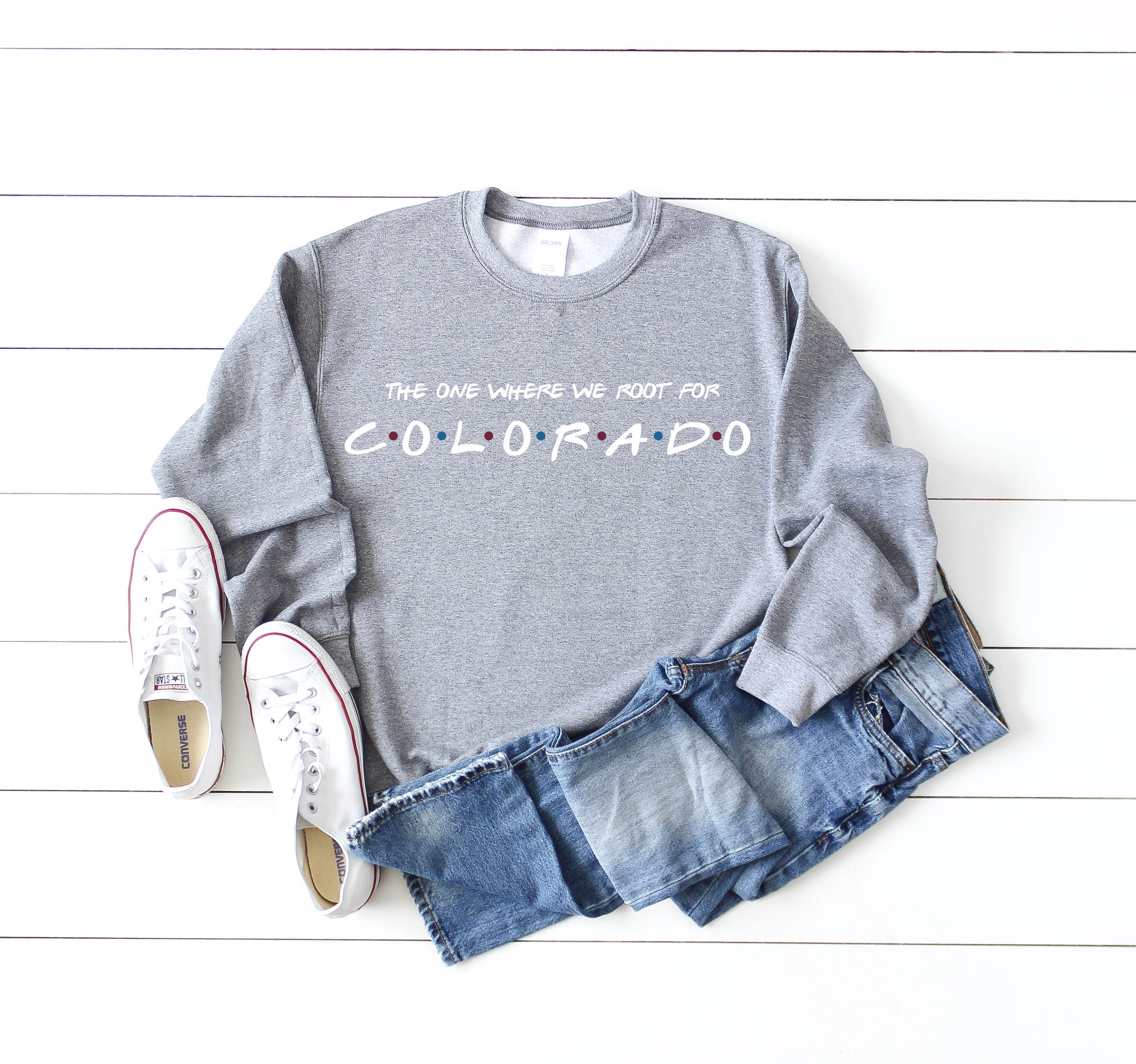 Friends TV Show Colorado Hockey Sweatshirt - Etsy