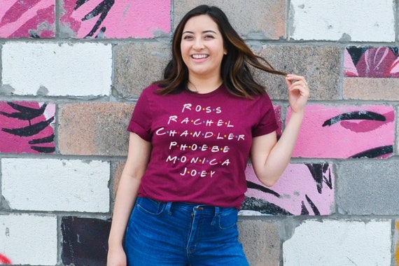 Friends TV Show Shirt: Central Perk Tee, Character Names