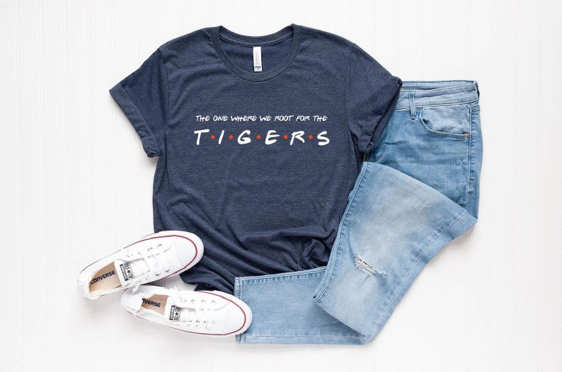 Baseball Fan T-Shirt Tigers Tee Tigers Gear The One Where We Root For The Tigers Shirt Baseball Tee Tigers Tee Tigers Shirt