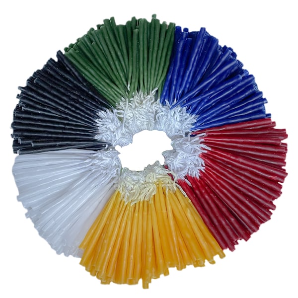 Yellow and Black Candles Etsy