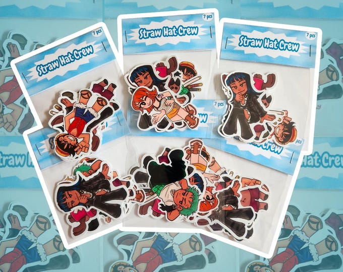 Strawhat Crew Stickers | One Piece | Anime - Etsy