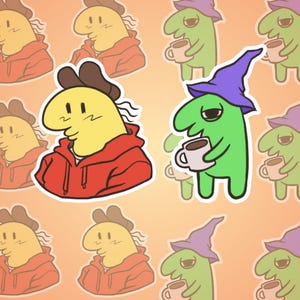 Glep & Charlie Stickers | Smiling Friends