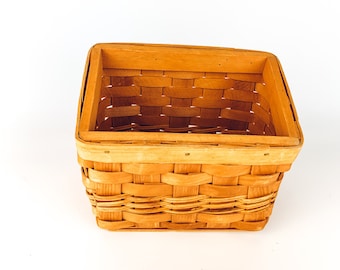 Vintage Wicker Basket Hi Lo | Gift Basket | Wall Basket | Boho Decor | Bohemian Decor | Hanging Basket | Wall Basket Collage