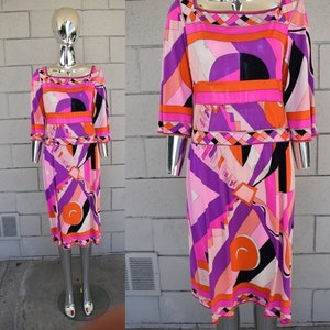 Emilio Pucci 1960s Boatneck shift dress