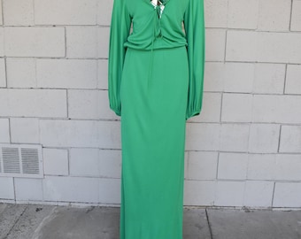 NWT 1970s Halston Studio 54 style  Gown