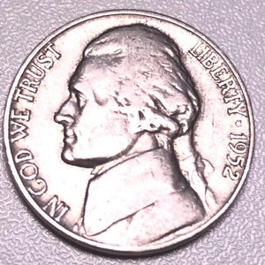 1952-D Jefferson Nickel: Possible Eye Doubling, Reverse Errors, KM# A192