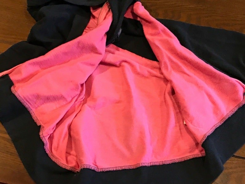 CANDIE\u2019S Pink and Black Love Heart breaker Lightweight Zip up Hooded Jacket Toddler/'s Size Medium.