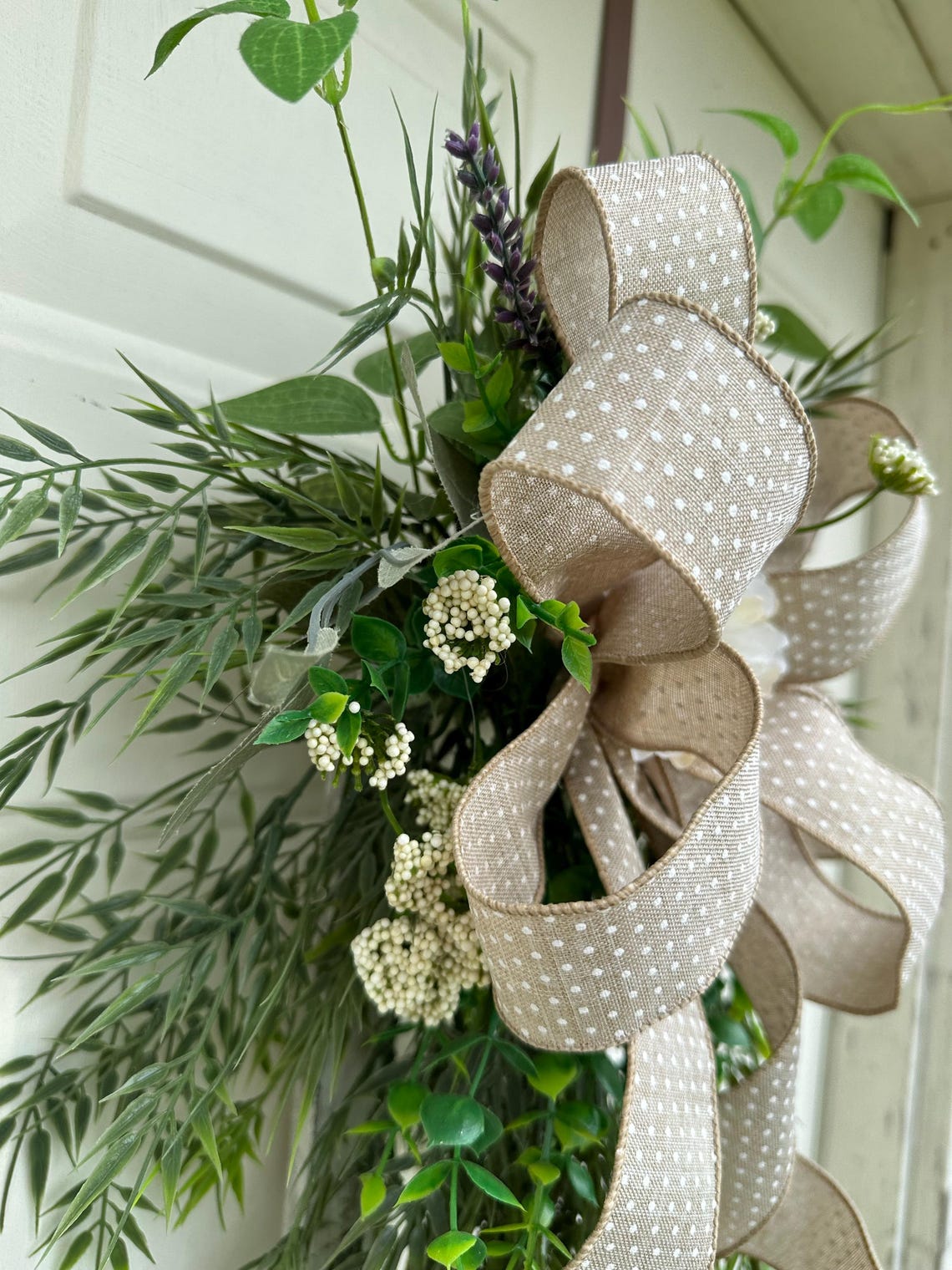 Distressed Window Frame, Greenery Decor, Everyday Swag, Swag Wreath ...