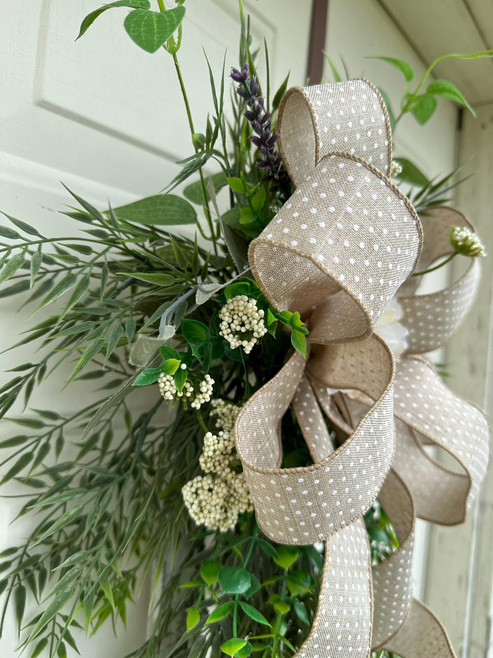 Distressed Window Frame, Greenery Decor, Everyday Swag, Swag Wreath ...