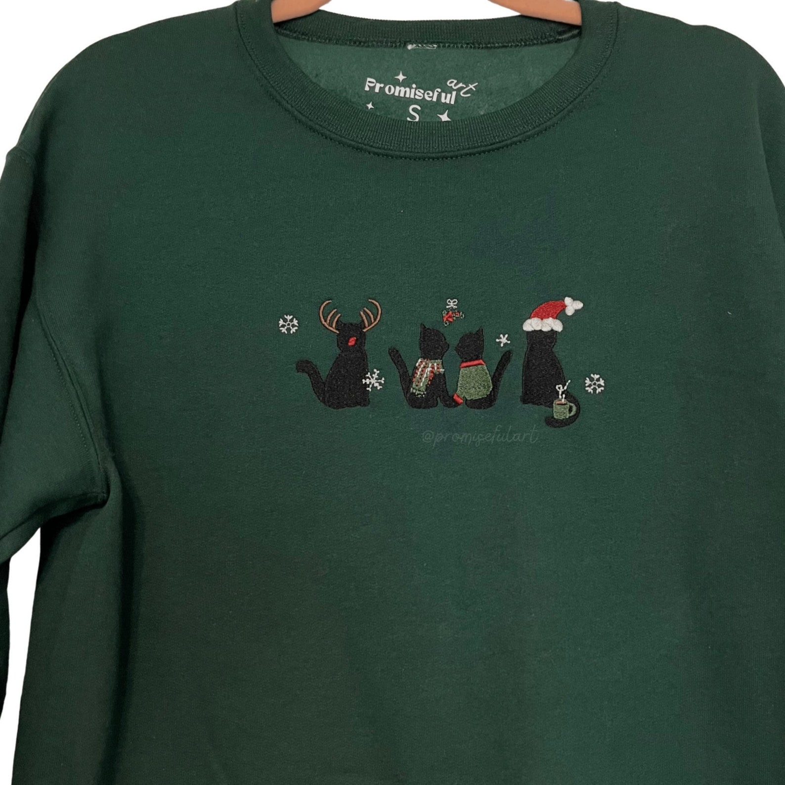 Christmas Cat Print Men's Shorts