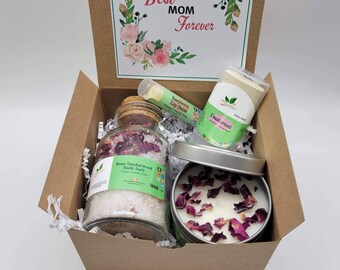 Rose spa gift box personalized happy birthday gift for mom restful sleep care gift mama  best mom ever gif for mummy self care gift  for her