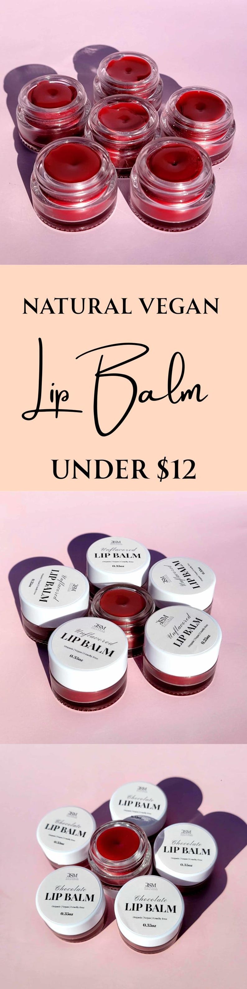 Vegan Natural Lip Balm Handmade Moisturizing Lip Salve for Chapped Lip Non Toxic Flavorful Lip Care Artificial Color Free Selfcare Essential image 16