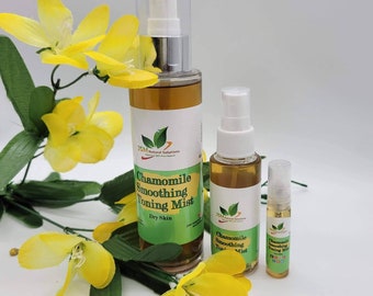 Chamomile toning mist-Rejuvenating botanical toner Soothing  and Refreshing  dry skin  -Organic-Vegan-Cruelty free