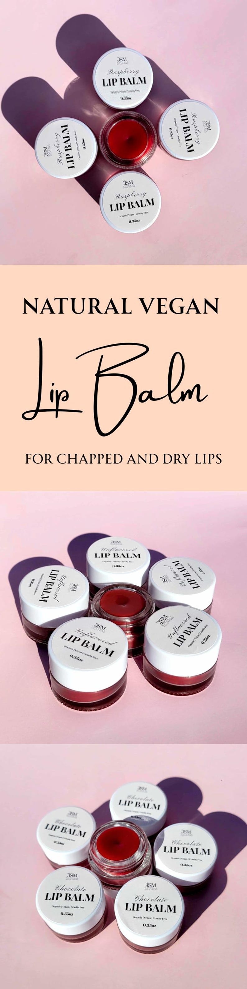 Vegan Natural Lip Balm Handmade Moisturizing Lip Salve for Chapped Lip Non Toxic Flavorful Lip Care Artificial Color Free Selfcare Essential image 15