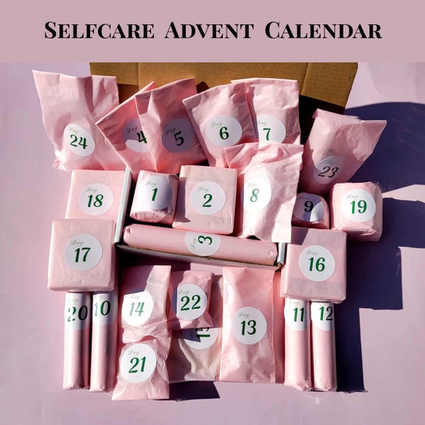 Calendario de Adviento de Autocuidado para Prometida, Caja de Belleza para Adolescentes, Cuidado de la Piel para Chicas, Caja Misty, Caja Sorpresa de Aniversario para Novias, Regalo de Bienestar para Adolescentes