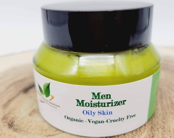 Men moisturizer oily skin botanical face cream Light wight face lotions Am and Pm moisturizer organic-vegan-Cruelty Free