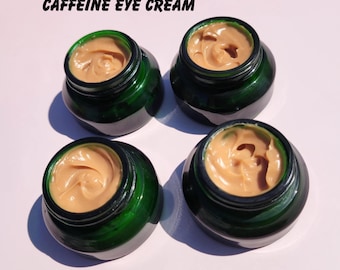 Cafeïne oogcrème natuurlijke oogcrème lichtgewicht ooglotion dagelijkse huidverzorging routine vrouwen botanische zelfverzorging cadeau-idee voor haar