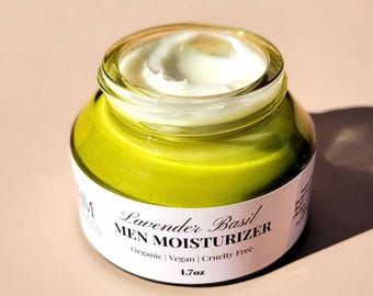 Men Face Moisturizer Cream Organic Facial Lotion For Dry Skin Selfcare Gift For Dad Birthday Present Man Luxury Skincare Gift Ideas For Him