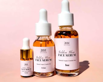Face Serum For Glowing Skin Moisturizing Face Oil Non Greasy Facial Care Organic Skincare Even out Skin Tone Night Time Selfcare Routine Her