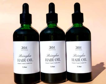 Organic Hair Serum For Hair Strength Oil For Men Hair Thickening Serum Indian Ayurvedic Hair Oil Bhringraj Natural Fenugreek Oil Non Greasy