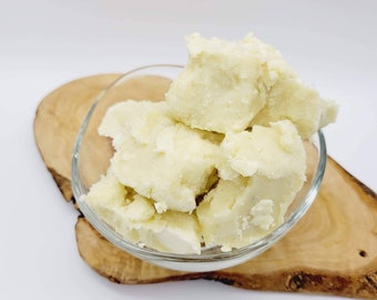 Beurre de karité biologique artisanal, brut, non raffiné, hydratants naturels pour le visage, le corps, démangeaisons, peau sèche et acnéique. cheveux 1 lb