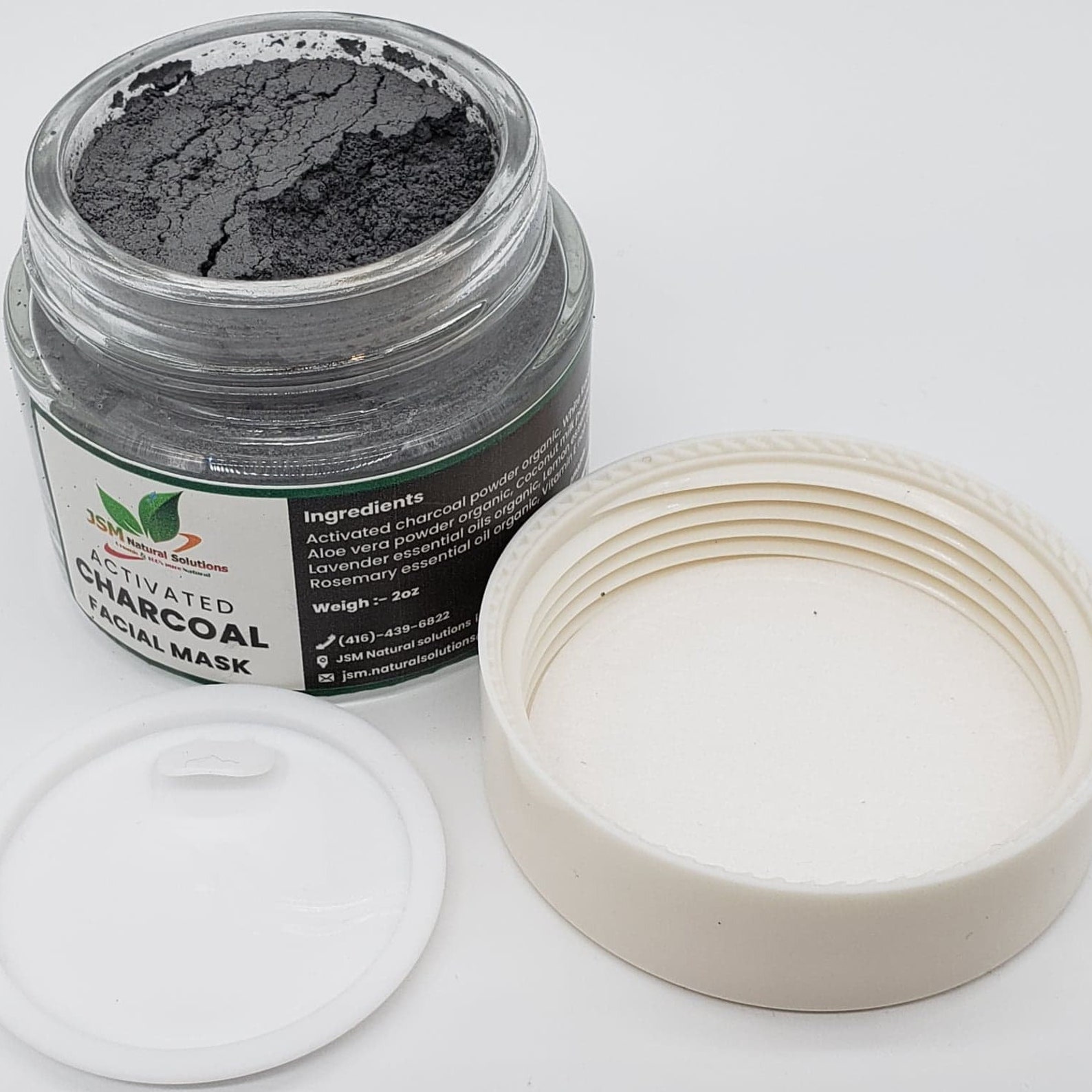 Charcoal face mask natural clay mask clay face mask powder Etsy