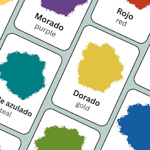 Basic Colors | Bilingual Spanish & English Educational Flashcards for Young Children (DIGITAL)