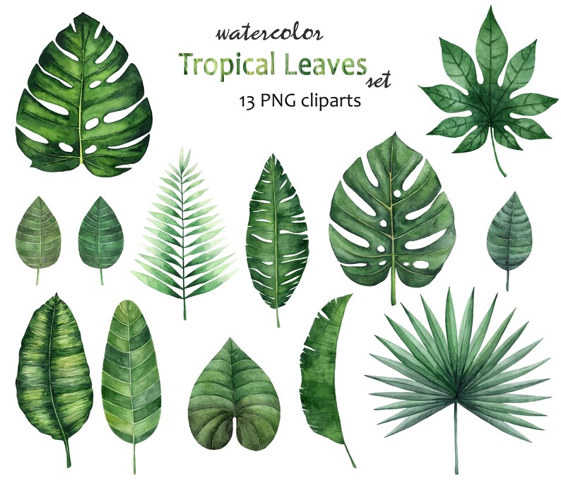 2x Tropische Blätter Girlanden - Wiederverwendbare Dschungel Deko Für Partys