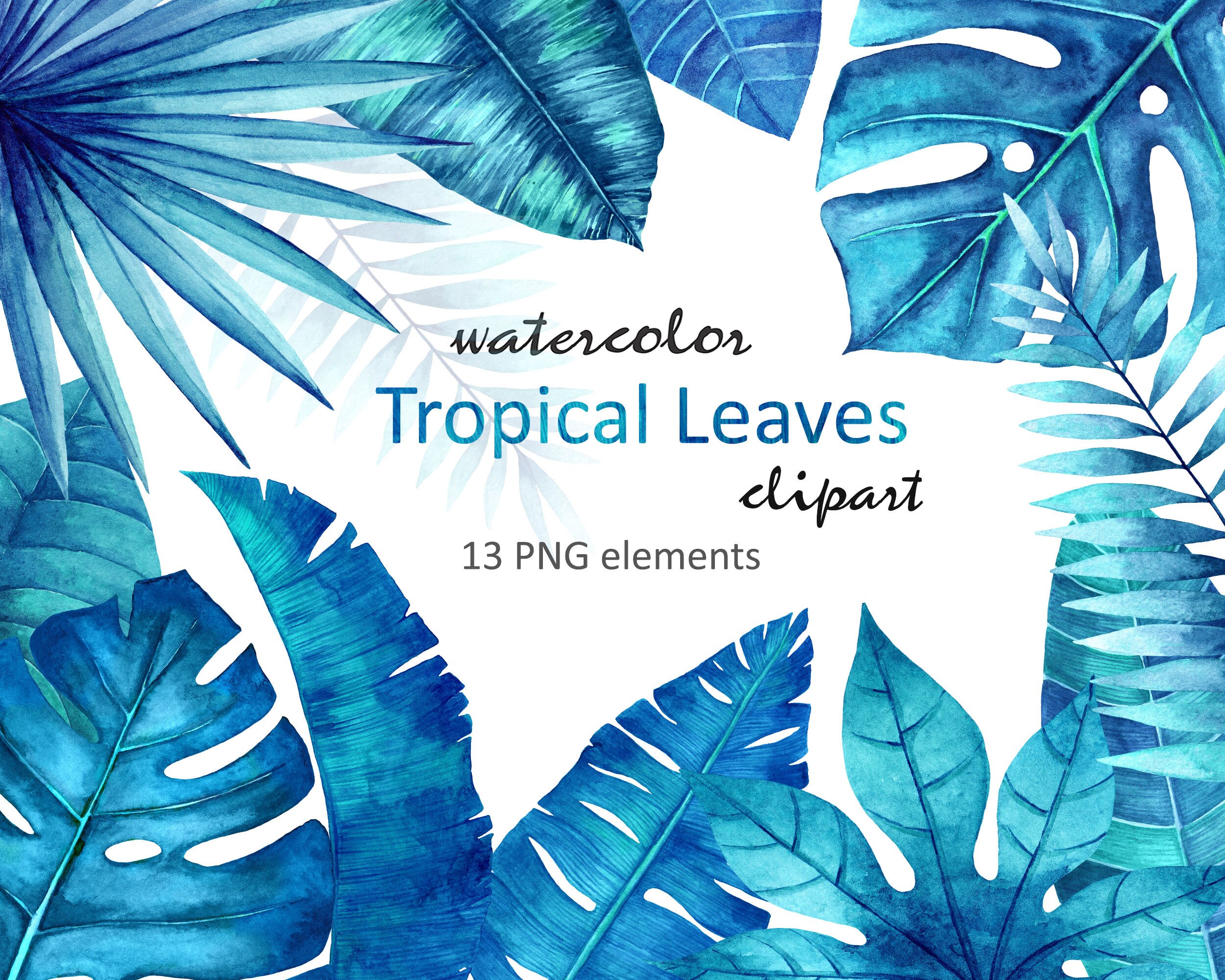 2x Tropische Blätter Girlanden - Wiederverwendbare Dschungel Deko Für Partys