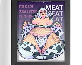100% Beef Print