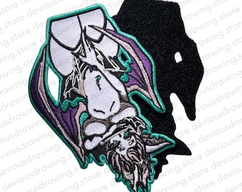 Nocturna Embroidered Hook & Loop Patch